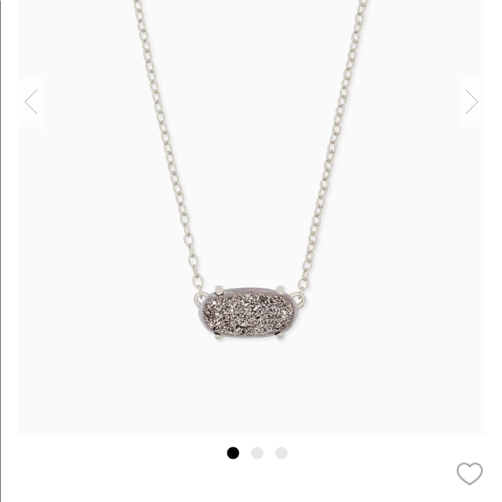 Kendra Scott Platinum Drury Necklace